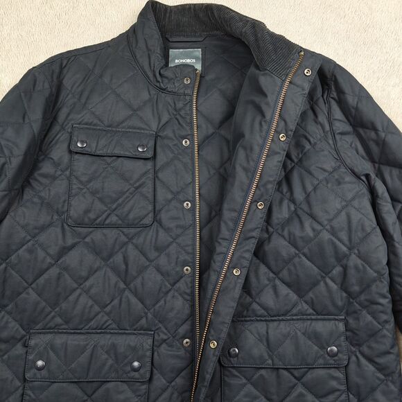 Bonobos Quilted Jacket Men’s XXL Dark Navy The Banff Standard Fit Fall Winter - Picture 3 of 11